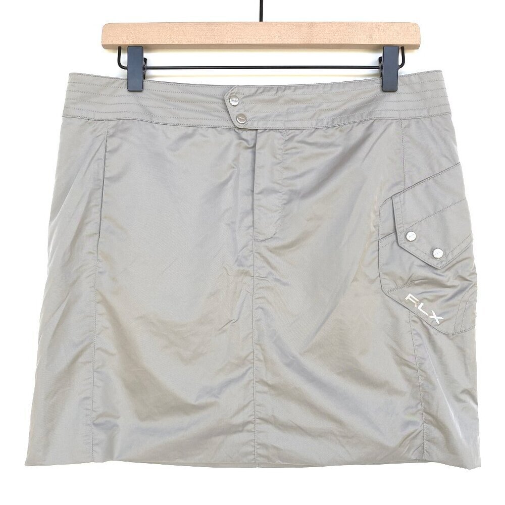 RLX Ralph Lauren Silver Golf Skort with Pockets 8
